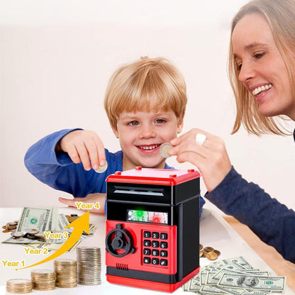 Electronic Piggy Bank - Mini ATM Piggy Bank, ATM Machine Gift, Electronic Code Piggy Bank, Money Safe Box Cash Coin Can Password Code Lock, Best Christmas Gifts, Holiday Gifts