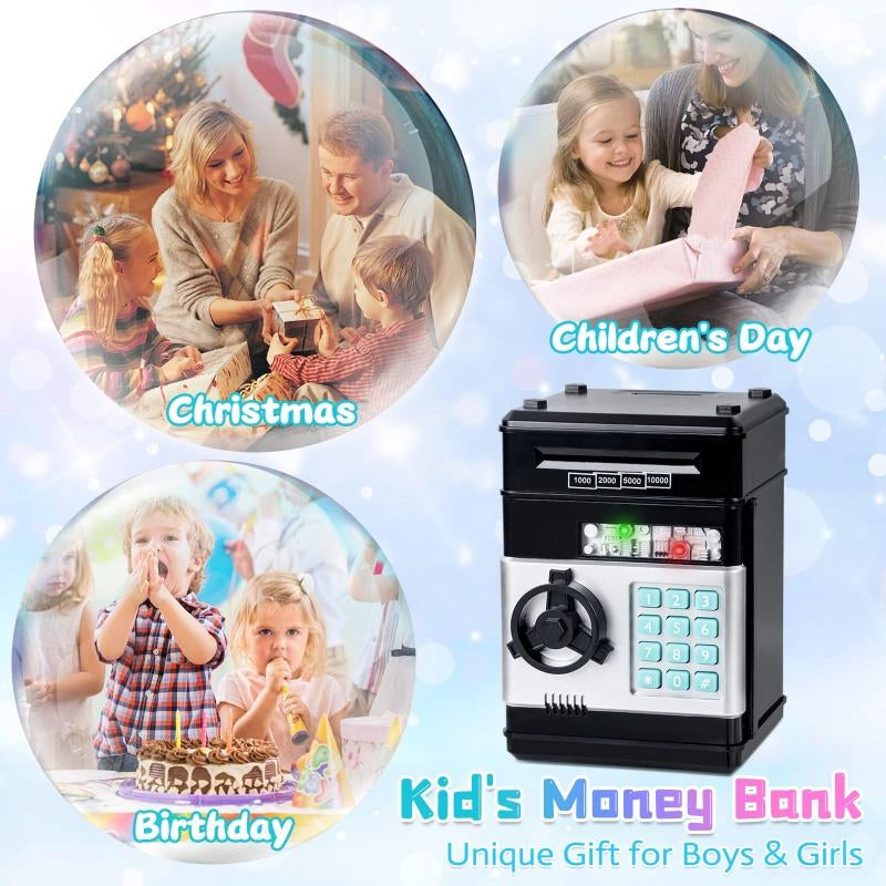 Electronic Piggy Bank - Mini ATM Piggy Bank, ATM Machine Gift, Electronic Code Piggy Bank, Money Safe Box Cash Coin Can Password Code Lock, Best Christmas Gifts, Holiday Gifts